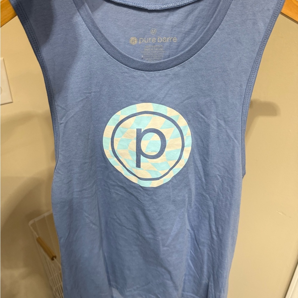 Pure Barre  Tank Top in Blue with Logo